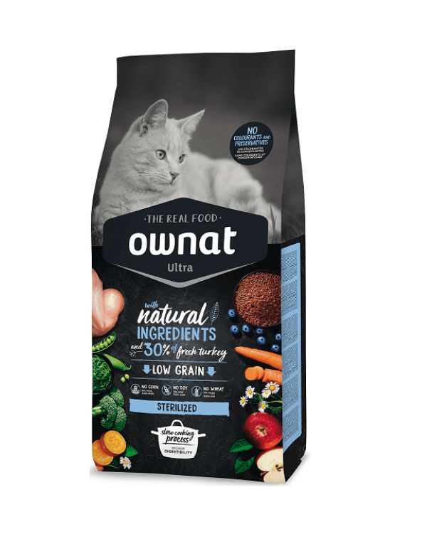 Ração Ownat Ultra Sterilized para Gatos