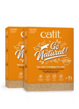 Areia GO NATURAL! Casca de Ervilha Catit baunilha