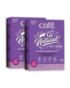 Areia GO NATURAL! Casca de Ervilha Catit lavanda