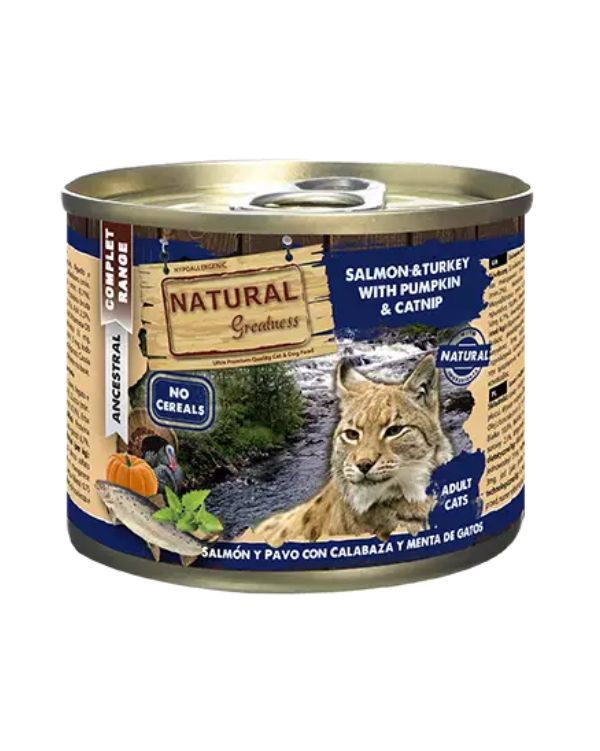 Natural Greatness Salmão e Peru com Abóbora e Erva-Gateira 200gr