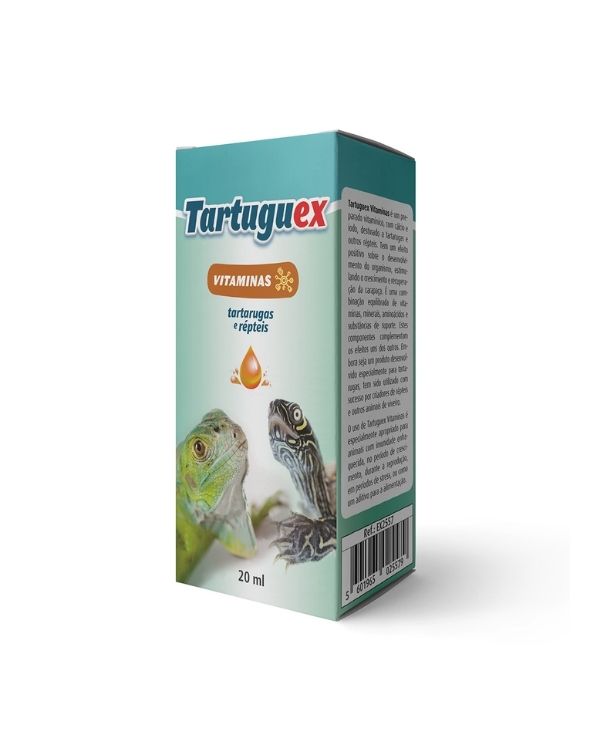 Vitaminas e Aminoácidos Para tartarugas e Repteis Tartaruguex