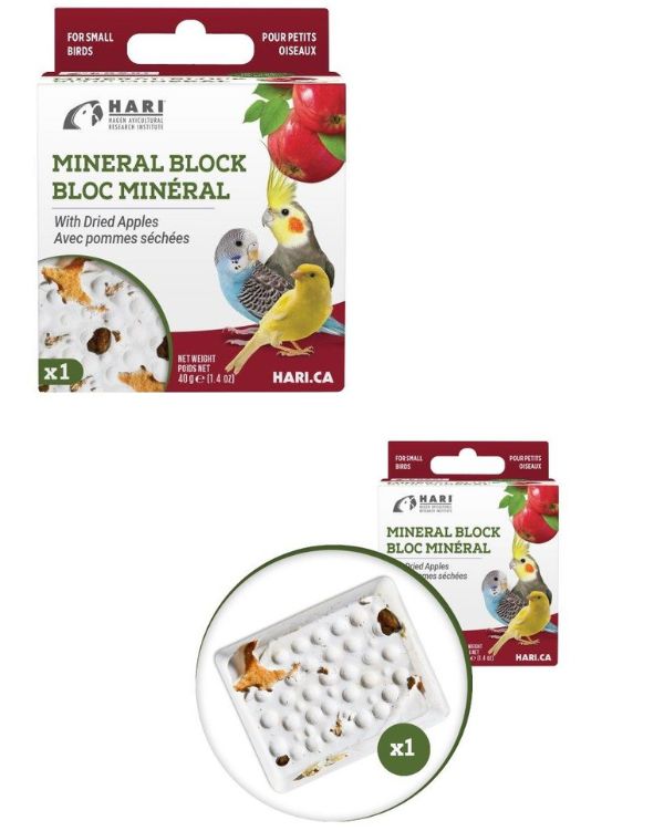 Bloco Mineral para Pássaros Hari Maçã